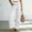 *White, variant on ClodeEU Women's Linen Elaist Waisted Wide Leg Pants, Casual Breathable Trousers with Pockets Black,Women's Plus L