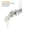 thumbnail image 4 of Uxcell Cam Lock, 1" Fits Up to 5/8" Thickness Panel, Keyed Alike Zinc Alloy 5Pcs, 4 of 5