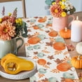 thumbnail image 4 of Orange Blue Pumpkin Table Runner, Autumn Thanksgiving Kitchen Dining Table Decoration for Home Party Decor 16x72 Inches, 4 of 9