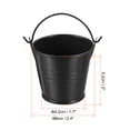 thumbnail image 2 of 2"x2" Small Metal Bucket Colorful Buckets Cute Candy Tiny Decorative Pails with Handles Black 3 Pack, 2 of 7