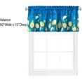 thumbnail image 2 of Newbridge Mediterranean Lemon Zest Valance, Blue/Yellow Provence Lemon Print Fabric Window Curtain Valance - 60” Wide x 15” Deep Valance, 2 of 3