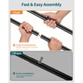 thumbnail image 6 of Sakugi Clothes Rack, Double-Rod Garment Rack with Hooks & Mesh Shlef, Versatile Clothing Racks for Hanging Clothes, Hats, Bags, Portable Hanger for Bedroom, Laundry, 32.7"×16"×59.1", Black, 6 of 10