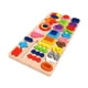 thumbnail image 2 of Clasificador de formas de madera, rompecabezas de números, juego de mesa de aprendizaje de educación temprana para niños pequeños, juego de conteo 5, 2 of 9