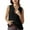Black, variant on Women's Sleeveless Sweater Vest Lightweight V Neck Summer Sweater Tank Tops Casual Knit Tunic Cami Shirts