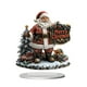 thumbnail image 2 of Crea un adorno navideño invernal de Papá Noel en acrílico 2D para decoración festiva del hogar. Regalo perfecto para decoración navideña. Plato acrílico de pie., 2 of 6