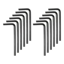 Uxcell 20Pcs Hex Wrench 4mm Metric CR-V L Shaped Hexagon Head Repairing Tool