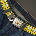 thumbnail image 2 of SpongeBob Open Mouth Smile Full Color SpongeBob 10 Expressions Filmstrip Seatbelt Belt Standard, 2 of 3