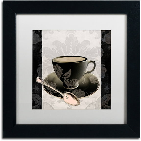 Trademark Fine Art "Vintage Cafe III" Canvas Art by Color Bakery White Matte, Black Frame