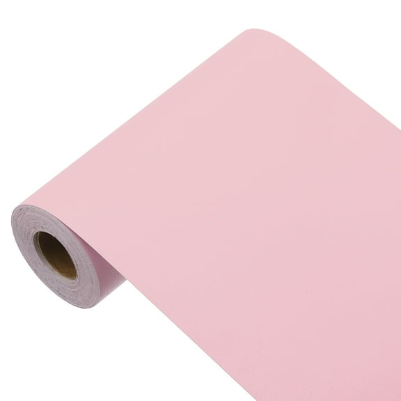 Uxcell 393"x5.9" Cherry Pink Wallpaper, Peel and Stick Wallpaper, Pink Contact Paper Solid Color Vinyl Self-Adhesive Wall Paper Decorative for Wall Covering