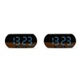 thumbnail image 4 of Bewildely Reloj despertador digital Espejo LED portátil con pantalla de temperatura Escritorio Type1 NO1, 4 of 6
