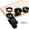 thumbnail image 3 of 3 in 1 Universal Fish Eye Lens + Wide-Angle Lens + Macro Clip Camera Lens Kit for iPad iPhone Samsung Android and Most Smartphones, 3 of 8