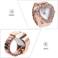 thumbnail image 4 of ColoMX Reloj de anillo de las mujeres con los anillos de los dedos del extraño del reloj del reloj del corazón del reloj del corazón, 4 of 7