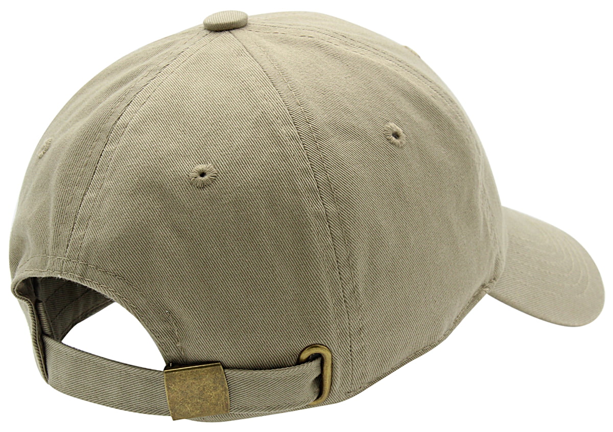 Light Grey velcro closure unisex casual baseball cap
