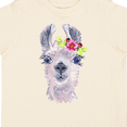 thumbnail image 4 of Inktastic Cute Llama with Flower Boys or Girls Toddler T-Shirt, 4 of 5