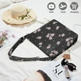 thumbnail image 2 of Canvas Crossbody Bag for Women and Men Lightweight Large Boho Tote Shoulder Bag Adjustable Strap Trippy Design Travel Work Casual Daypack, 2 of 5