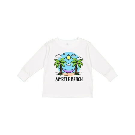 

Inktastic Summer Vacation in Myrtle Beach Boys or Girls Long Sleeve Toddler T-Shirt
