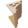 thumbnail image 6 of 12"W x 12"D x 12"H Wide Mayflower Rough Cedar Woodgrain TimberThane Corbel, Primed Tan, 6 of 6