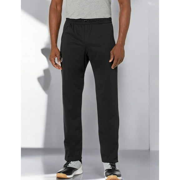 ASICS Mens Team Rain Pant Black Zip Ankle Windproof Water Resistant 2XL