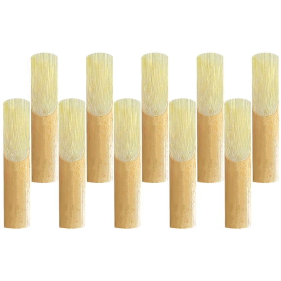 Greenadscape 10Pcs Alto Saxophone Reeds Khaki Replacement Saxophone Accessories Lightweight Durable