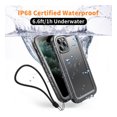 thumbnail image 3 of PlusAcc Waterproof Shockproof Case for iPhone 11 Pro Max with Screen/Camera Protector - Black, 3 of 9