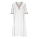 thumbnail image 4 of ICHUANYI Clearance Women's Large Loose Cotton Linen Lace Collar Five Quarter Sleeve Medium Length Dress(White, M) ICHUANYI WER2023081003979, 4 of 6