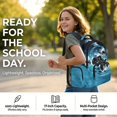 thumbnail image 5 of KUIFORTI Blue Shark Bookbag and Lunch Box Boys Backpack Pencil Pouch for Elementary Primary Middle School Fashion Kid School Bag Set 4 Piece Back to School Gifts, 5 of 7