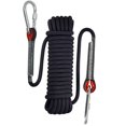 thumbnail image 1 of Cuerda de escalada estática de 10 mm, accesorio para equipo de 66 pies (20 m), cuerda de escape, equipo de escalada en hielo, cuerda de rescate contra incendios, negra, 20 m, 1 of 4