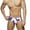 Purple C, variant on Fjuchai Men's Swim Trunks Bikini Quick Dry Swimsuit Low Rise Bikini Briefs Casual Beach Fashion Print Swimwear S-XL