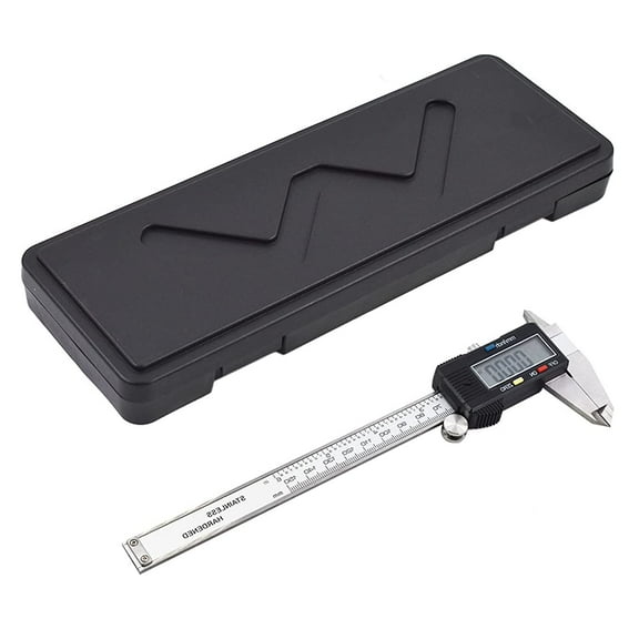 EPOTOOR Digital Vernier Caliper with LCD Display Screen, 0.001" Accuracy Stainless Steel Electronic Digital Caliper Inch Millimeter Conversion Measuring Tool