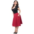 thumbnail image 3 of Steady Clothing Women's Pocket Thrills High Waist Skirt Red S, 3 of 3