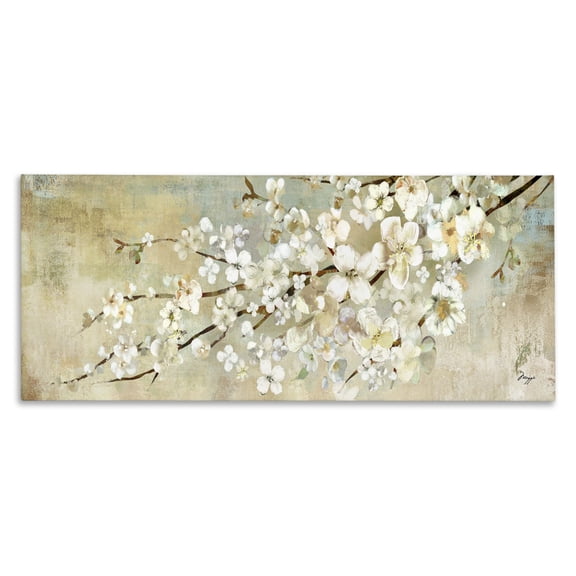 Stupell Industries Traditional Blooming Flower Tree Branch Canvas Art, 24 x 10, by Main Line Studio