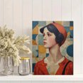 thumbnail image 2 of Qisvanset 12x16 Inch Ostrich Abstract Art Canvas Print Wall Art, 2 of 5