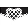 Martha Stewart Deep Edge Punch-Lattice Heart, 1.75"X2", Pk 1, Martha Stewart