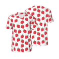 thumbnail image 6 of Rocae Cartoon Strawberry for Breathable Men's Baseball T-Shirt Fashionable Casual Baseball Jersey, Moisture-wicking Sportswear Small, 6 of 9