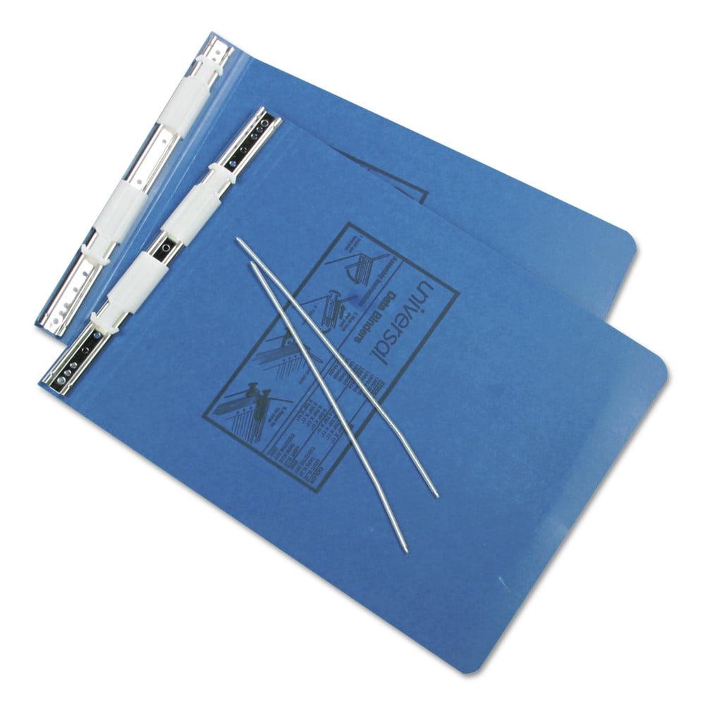 Universal Pressboard Hanging Binder, 2 Posts, 6' Capacity, 9.5 x 11, Blue -UNV15432