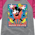thumbnail image 3 of Disney - Mickey Music Is Life - Toddler & Youth Girls Raglan Graphic T-Shirt, 3 of 4