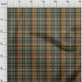 thumbnail image 2 of oneOone Cotton Silk Beige Fabric Madras Check Diy Clothing Quilting Fabric Print Fabric By Yard 42 Inches Wide, 2 of 4