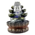 thumbnail image 1 of DOLITY Sitting Buddha Tabletop Outdoor Garden LED Lights Desktop Waterfall Brown Base, 1 of 9