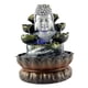 thumbnail image 1 of Fuentes de agua Escultura circular decorativa Fuente para escritorio Base marrón, 1 of 9