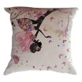 thumbnail image 4 of Funda de almohada Lovely Little Girl Sofá Cojines de dormitorio Funda de almohada estampada de lino de algodón Decoración del hogar tholdsy HA8496-00B, 4 of 6