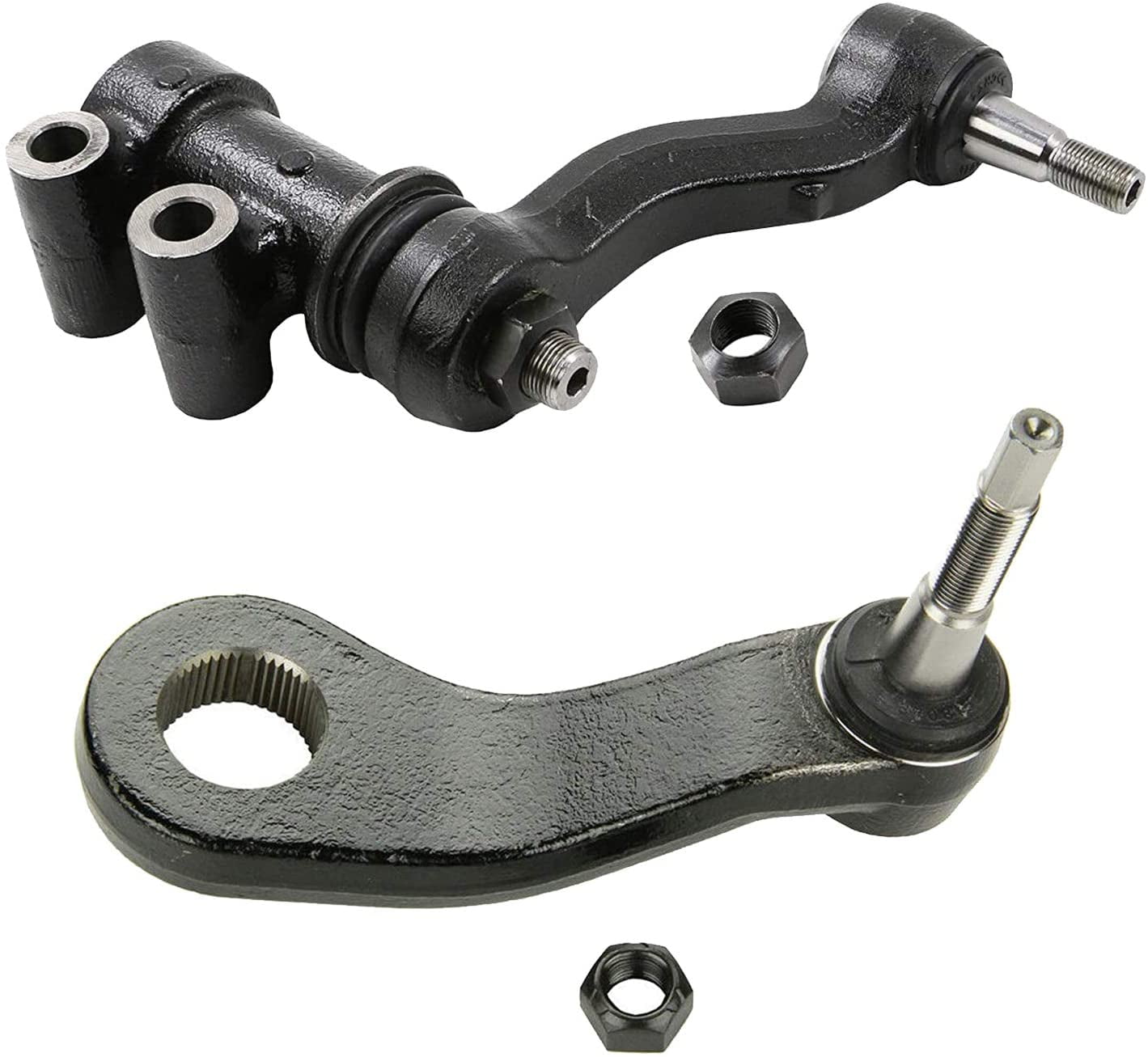 Front End Rebuild Kit Detroit Axle - Front Ball Joints + Tie Rods + Idler ＆ Pitman Arm Kit Replacement For Silverado Sierra Avalanche Suburban Yukon XL 1500 S Lower Detroit Axle