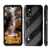 AGM H6 Lite Rugged unlocked cell phones, Ultra-Thin 10.75mm, Rugged Smartphone, 8GB RAM (4+4) + 128GB ROM, Android 13 T-mobile Phone, 6.56-inch 90Hz Display, IP68/IP69K, 4G Double SIM/NFC/GPS