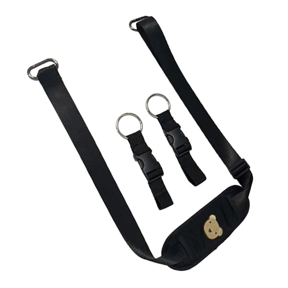 Safety Lock Strollers Hook Practical Polyester Carriers Strap Convenient Compatibility For Baby Carriage Accessories