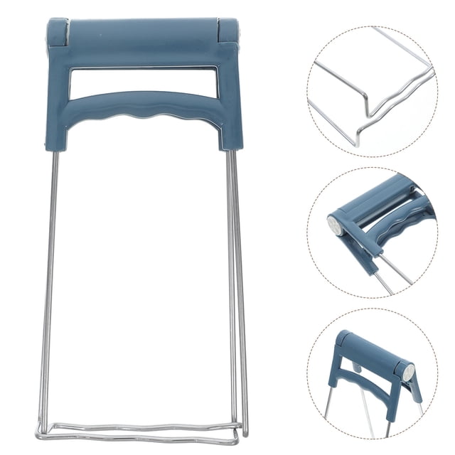 unbranded Pinza Clip Para Platos Azul Con Mango Curvo De Material PP Para Cocina Y Bar