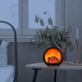 thumbnail image 2 of Phenofice Decorative Fireplace Lamp LED Light Lamp Home Sitting Decoration Black 1Pcs, 2 of 4