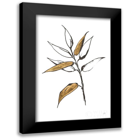 Paschke, Chris 11x14 Black Modern Framed Museum Art Print Titled - Leafed V