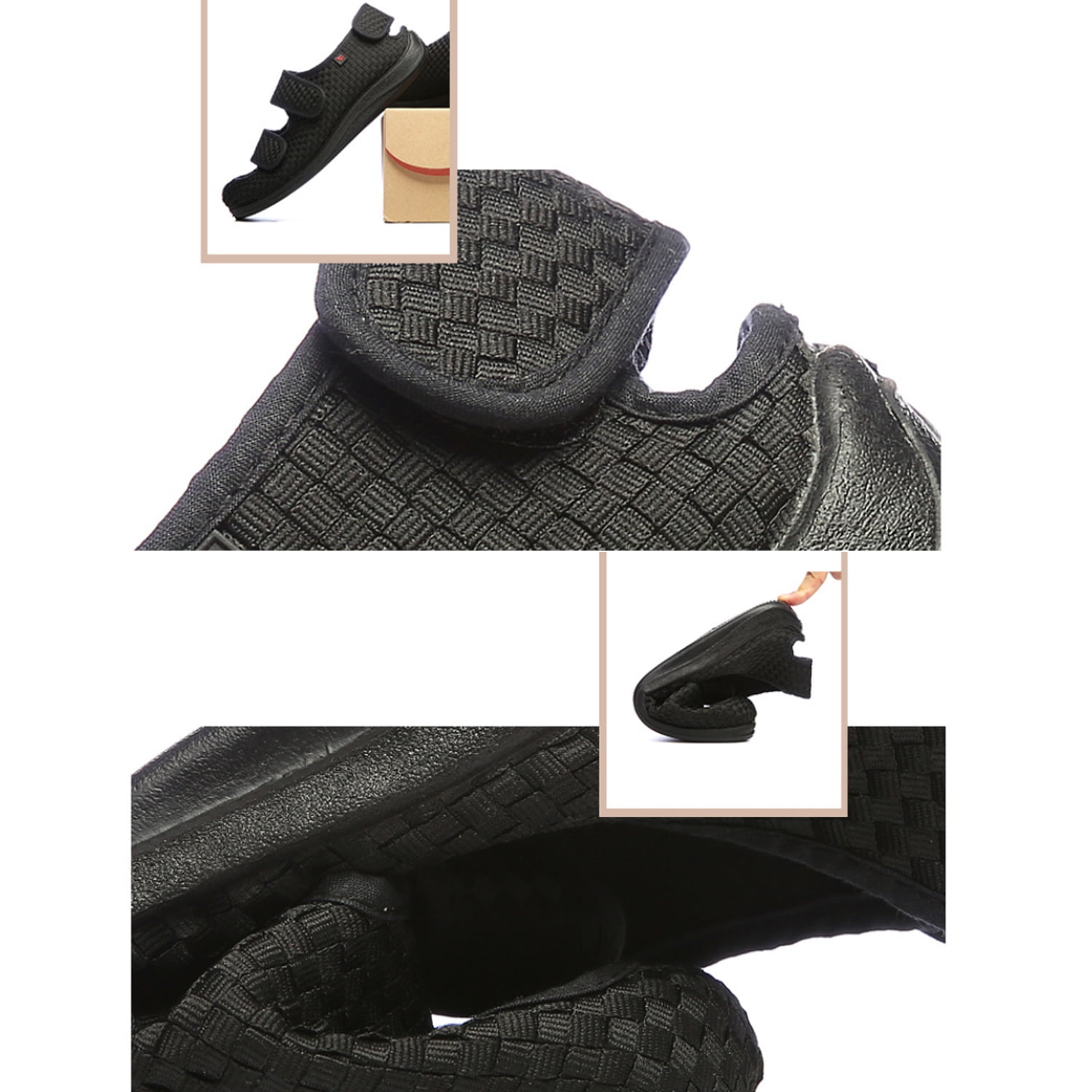 YOURDIARY Mens Womens Diabetic Sandals, Extra Wide Walking Shoes Slippers for Edema Plantar Fasciitis Bunions Arthritis Swollen Feet