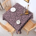 thumbnail image 2 of Leopard Print Square Tablecloth 42x42in(107x107cm) – Waterproof Polyester Printed Table Cover, Wrinkle Resistant & Washable for Kitchen Dining Picnic Party Decor, 2 of 6