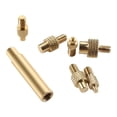 thumbnail image 2 of 6 Pieces Insert Brass Nuts Set Heat Embedment Copper Nuts Threaded Insert Brass, 2 of 7