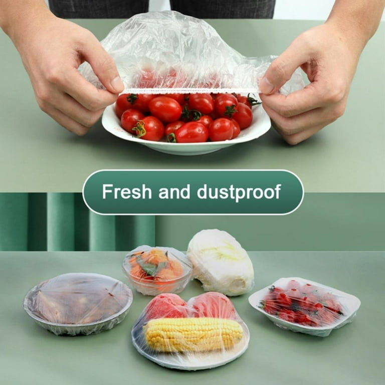 Big sale 100Pcs lot Disposable Bowl Cover Wrap Cover Fresh Food Storage Saran Wrap Elastic Food Dust Covers For Kitchen Refrigerator